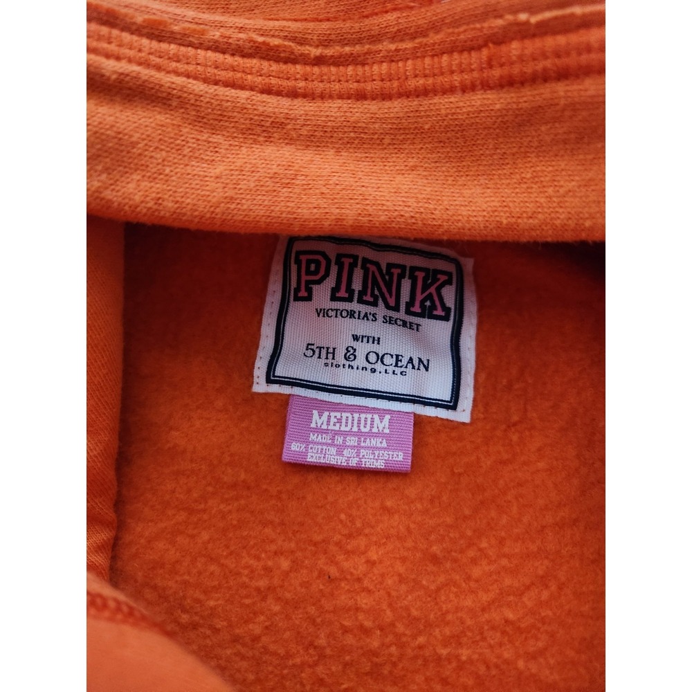 PINK Victoria's Secret Florida Gators Full Zip Hoodie Orange Blue Womens Medium - Picture 9 of 10
